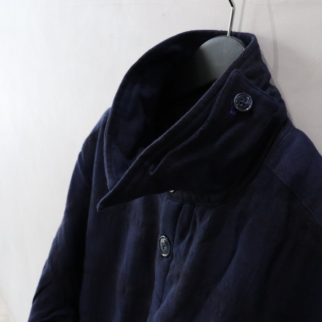 SHAO PLAID FLEECE JACKET #NAVY [24FW-JK08]