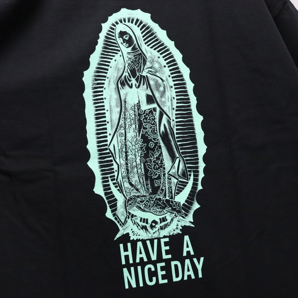 WASHED HEAVY WEIGHT CREW NECK T-SHIRT ( TYPE-2 ) #BLACK/GREEN [26FWE-WMT-WT02]