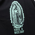 WASHED HEAVY WEIGHT CREW NECK T-SHIRT ( TYPE-2 ) #BLACK/GREEN [26FWE-WMT-WT02]