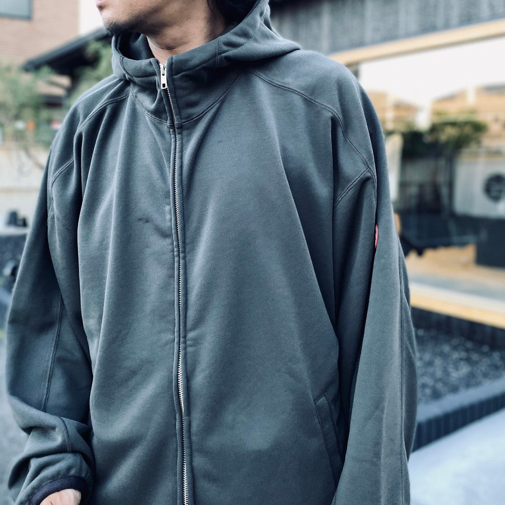 PE JERSEY ZIP HOODY #CHARCOAL [CES29CS20]