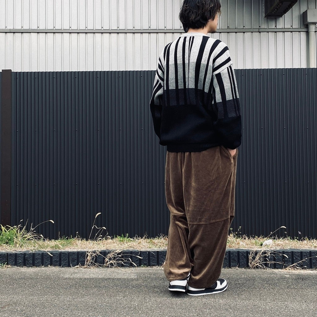 VELOUR BALLOON PANTS #Olive [SS26-B06]