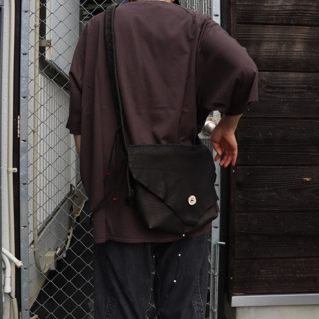 Early Morning | DEERSKIN MESSENGER BAG #BLACK [EM2325401]