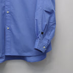 TECH REGULAR COLLAR SHIRT L/S SOLID #SAX [BE-81026]