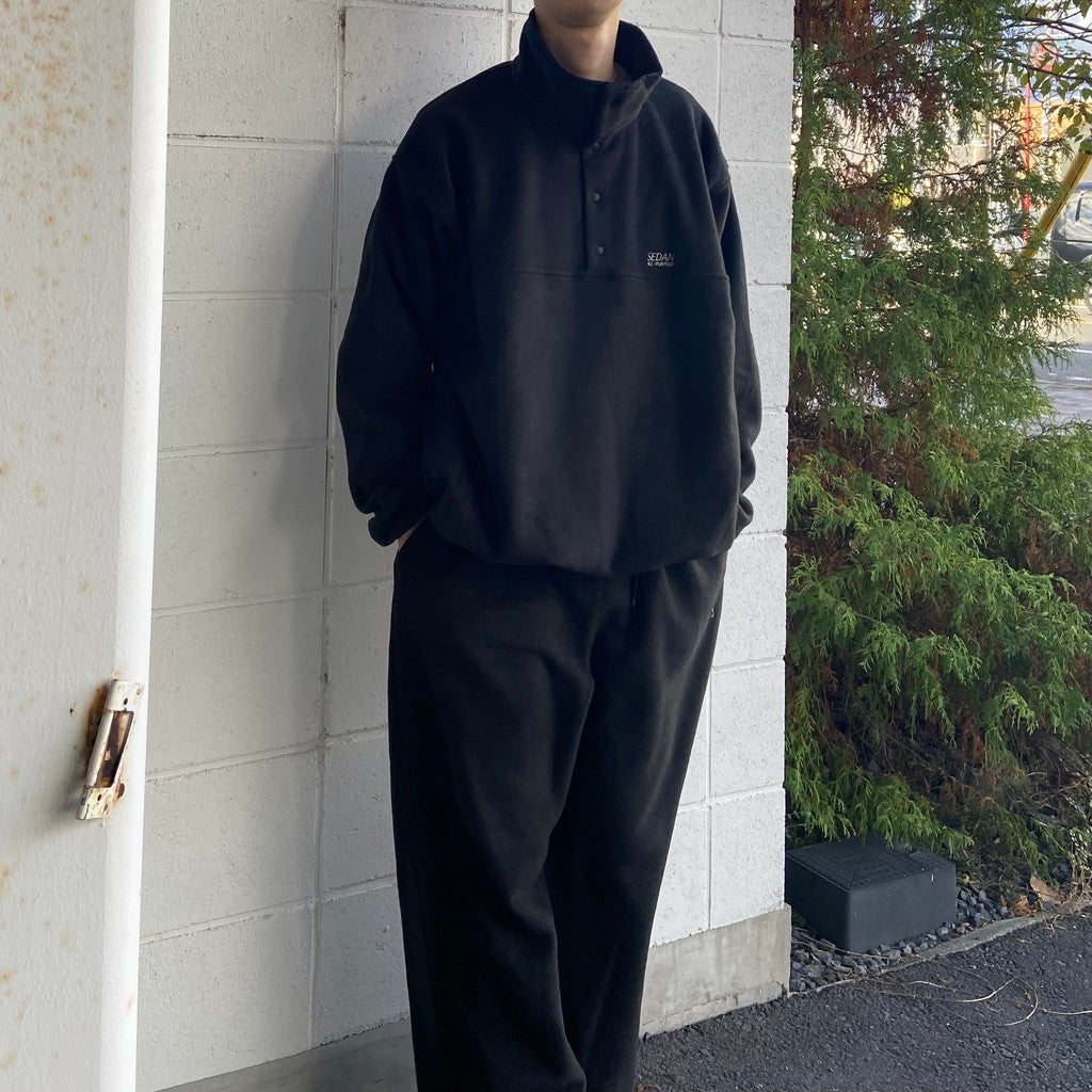 Fleece Snap Pullover #Black [SD25F-CT11]