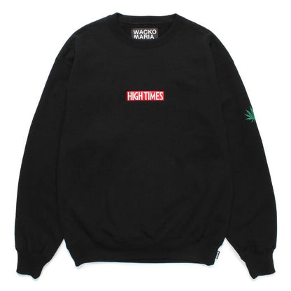 HIGHTIMES | HEAVY WEIGHT CREW NECK SWEAT SHIRT #BLACK [HIGHTIMES-WM-SS16]