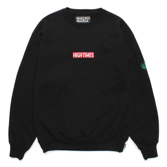 HIGHTIMES | HEAVY WEIGHT CREW NECK SWEAT SHIRT #BLACK [HIGHTIMES-WM-SS16]