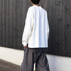 WASHED AS hydroDW LONG SLEEVE #WHITE [CES30CS12]