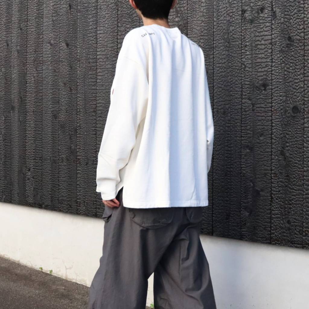 WASHED AS hydroDW LONG SLEEVE #WHITE [CES30CS12]
