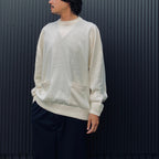 TECH KNIT CREW L/S Brewed Protein #OFF WHITE [BE-70026W]