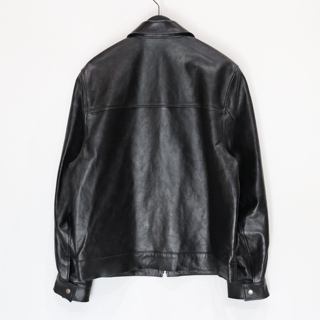 LEATHER JACKET #BLACK [25SS-WMO-BL01]