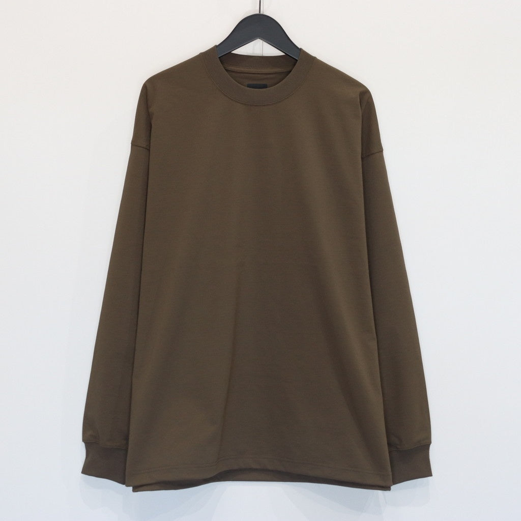 TECH DRAWSTRING TEE L/S #BROWNKAHKI [BE-31025W]