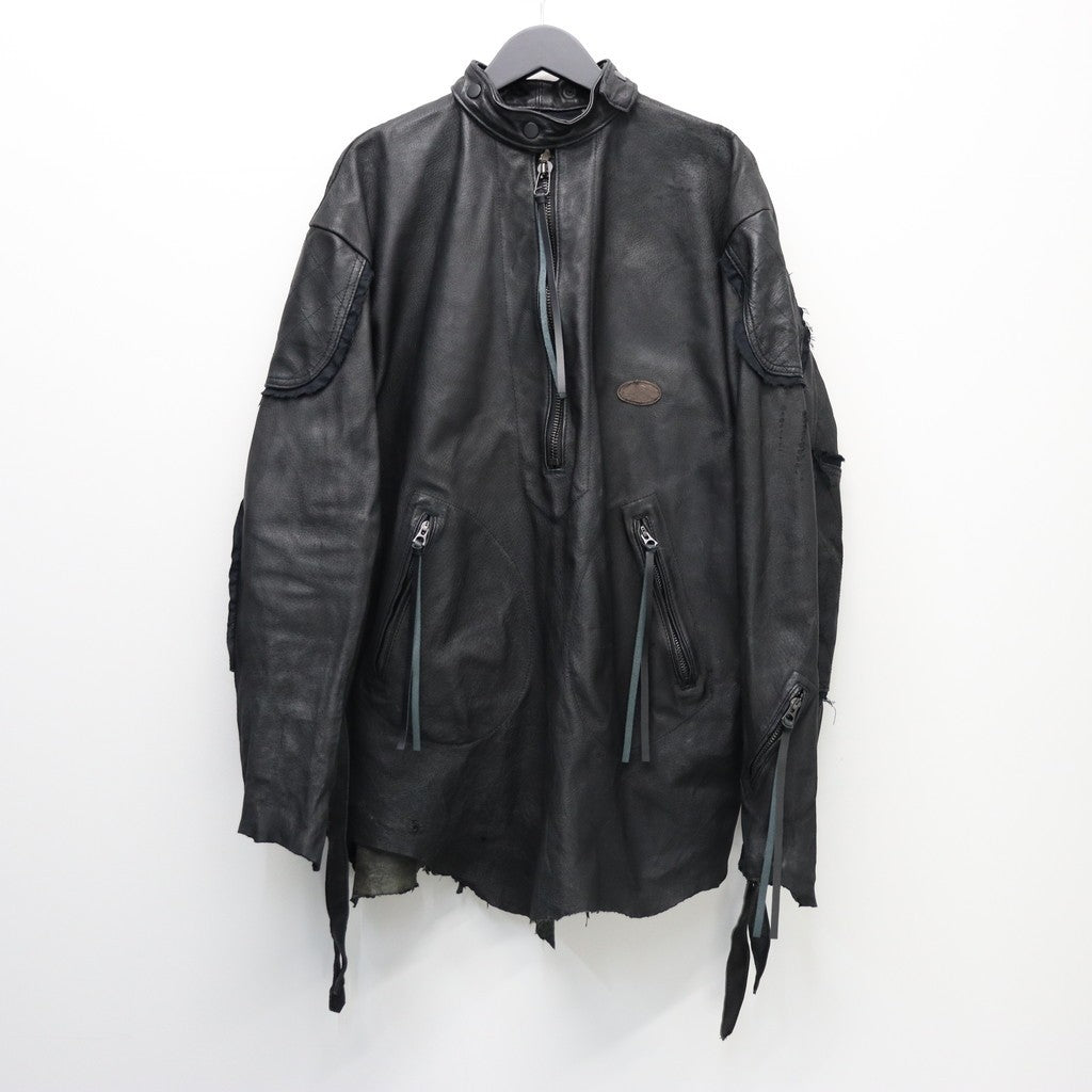 Rustic Edged Easy Rider's (VEGETABLE TANNING PIG LEATHER) #BLACK [M-P1-LW3]