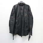 Rustic Edged Easy Rider's (VEGETABLE TANNING PIG LEATHER) #BLACK [M-P1-LW3]