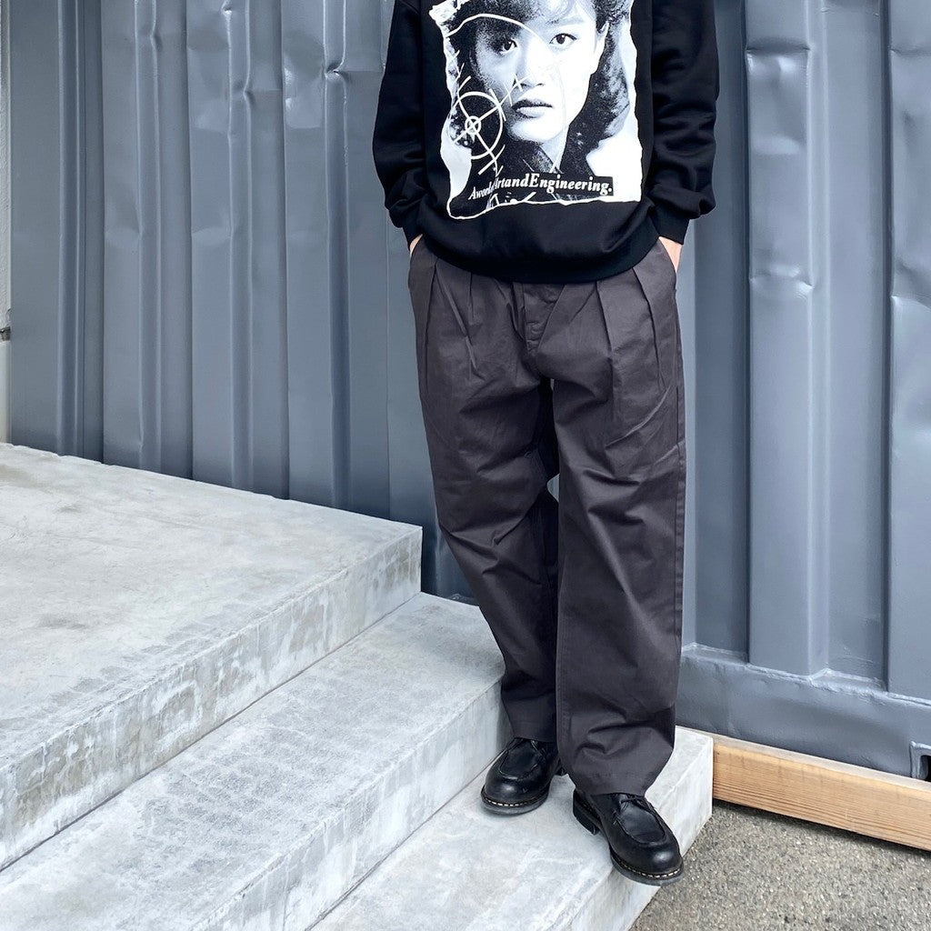 TWILL BOHEMIAN PANTS #CHARCOAL [24SS-B06]