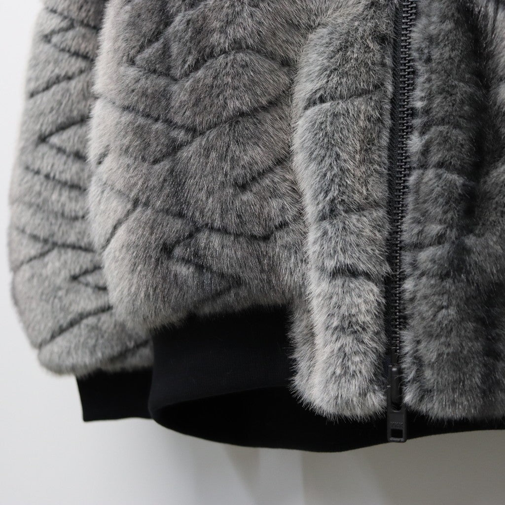 T QUILT FUR MA-1 #Black [FW25-JK04]
