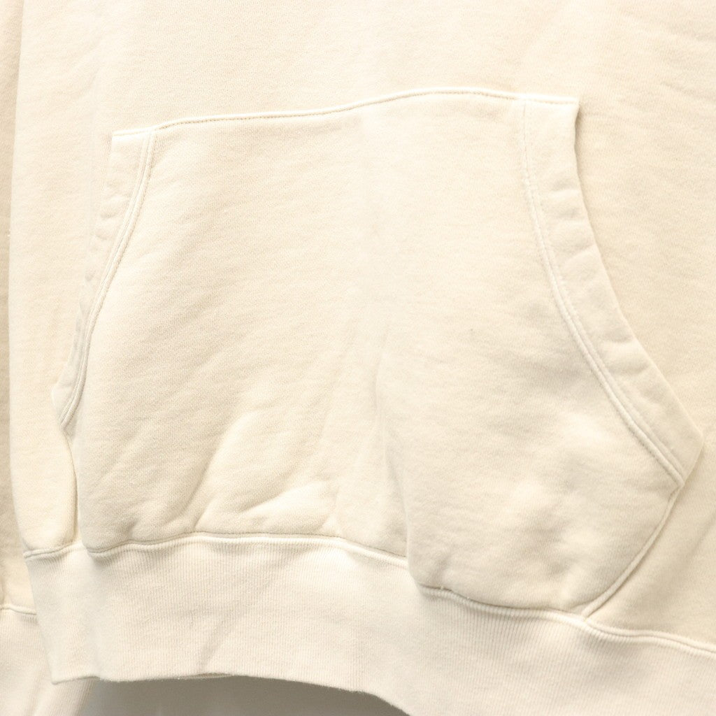 WASHED MIDDLE WEIGHT PULLOVER HOODED SWEAT SHIRT #IVORY [26SSE-WMC-SS02]