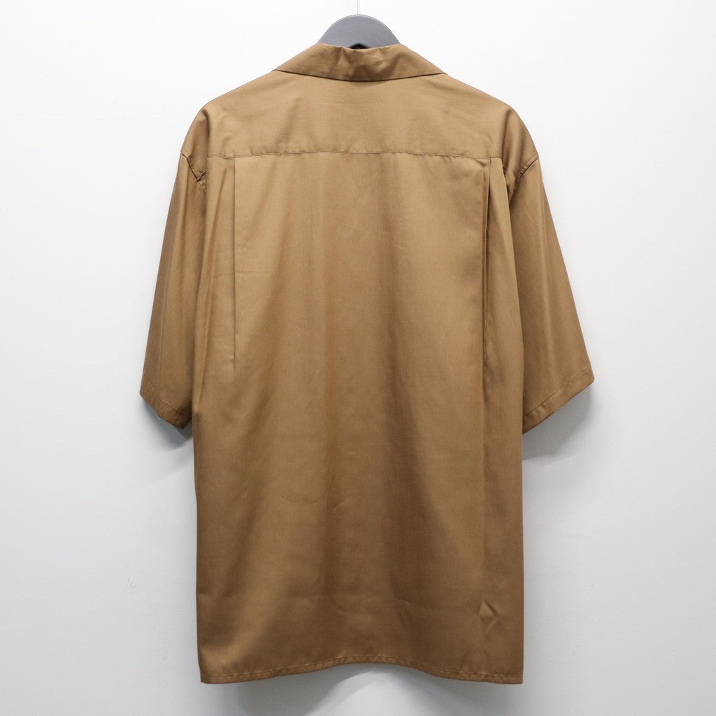OPEN COLLAR SHIRT S/S ( TYPE-2 ) #BROWN [26SS-WMS-OC19]