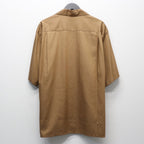 OPEN COLLAR SHIRT S/S ( TYPE-2 ) #BROWN [26SS-WMS-OC19]