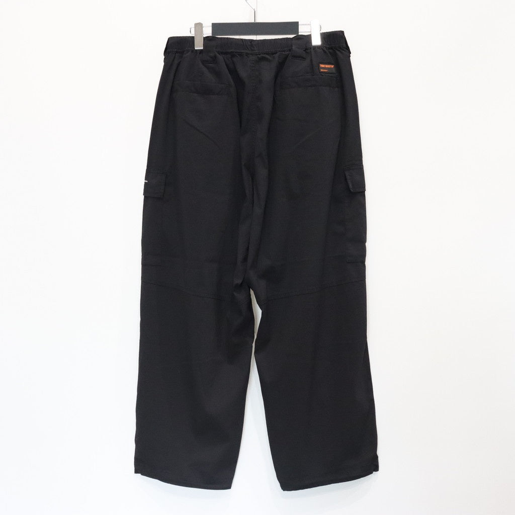 SEERSUCKER CARGO BALLOON PANTS #Black [SU25-B06]