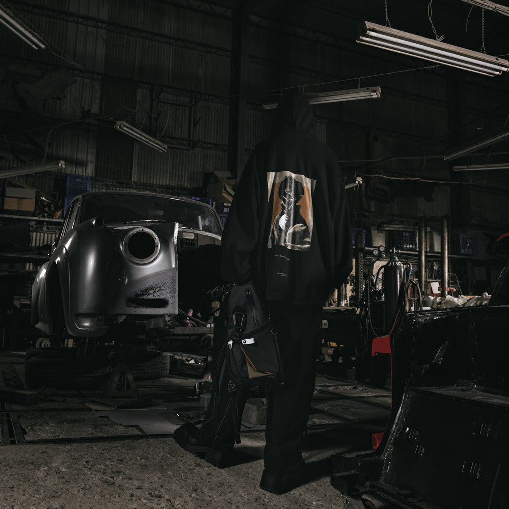 "G7-H1" 陰影漆連帽衫 #BLACK [GOOPI-23AW-OCT-03]