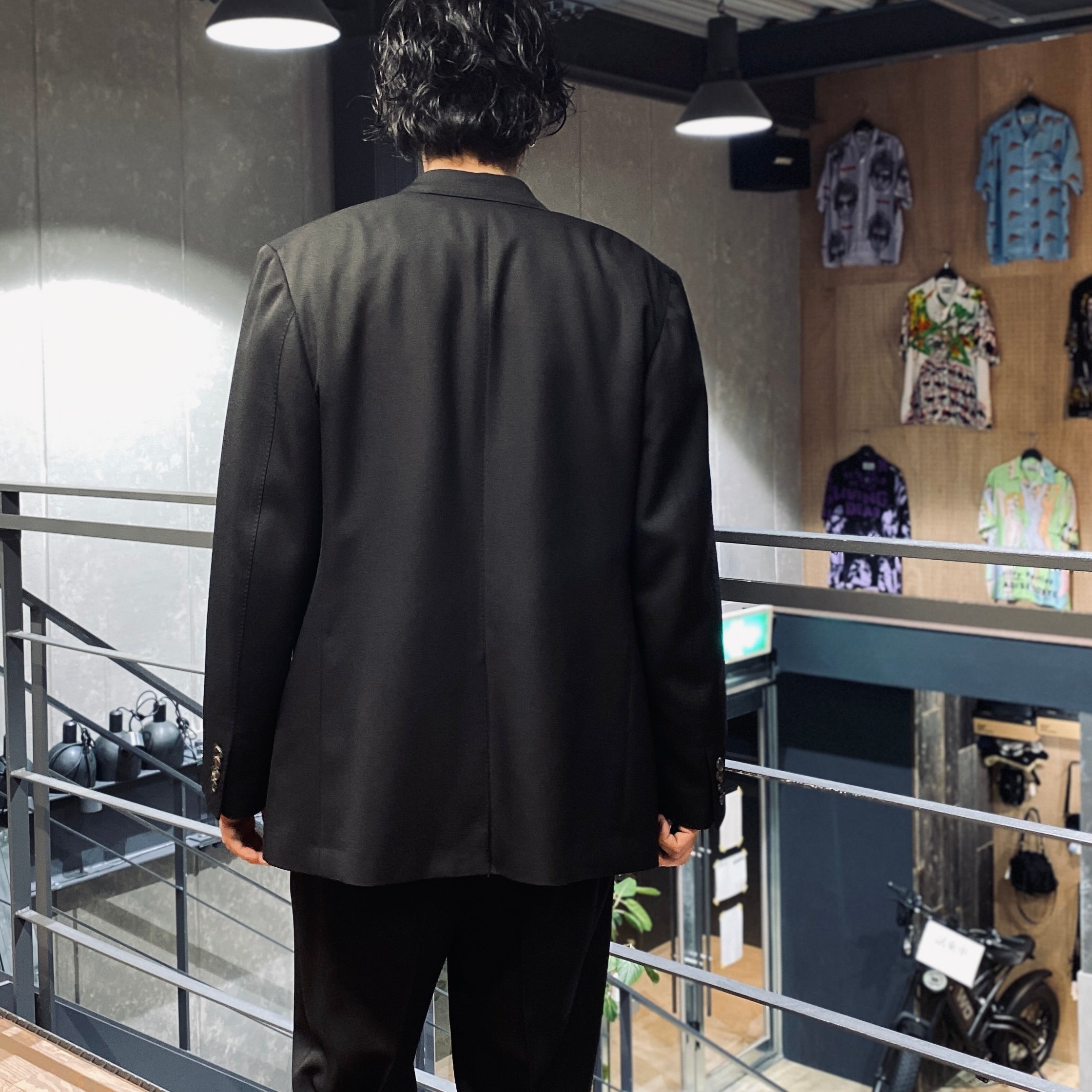 SINGLE BREASTED JACKET -TYPE 1- #BLACK [23FW-WMO-SU01
