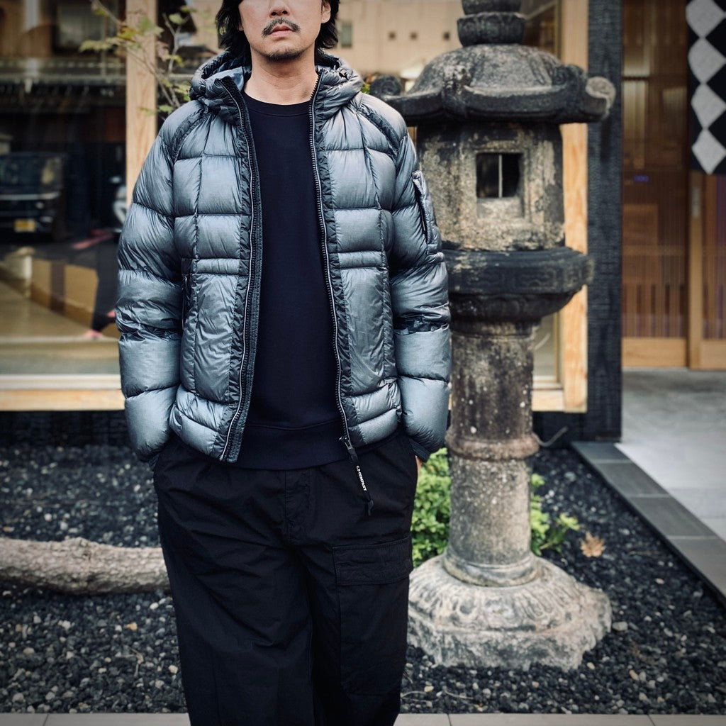 D.D. SHELL HOODED DOWN JACKET #871 ORION BLUE [21CMOW702A -26FWM]