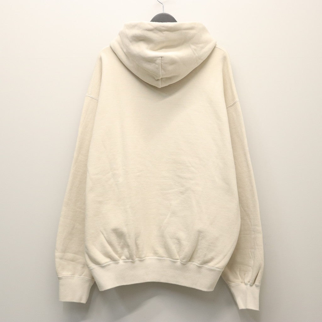 WASHED MIDDLE WEIGHT PULLOVER HOODED SWEAT SHIRT #IVORY [26SSE-WMC-SS02]