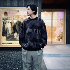 KABUTO MOHAIR CREW KNIT #Black/Grey [25FW_KN01]