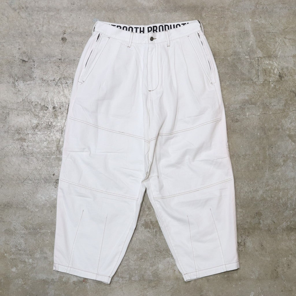 DENIM BALLOON PANTS #WHITE [FW24-B03] - cocorozashi 三重県四日市市