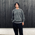 WASHED MIDDLE WEIGHT CREW NECK SWEAT SHIRT ( TYPE-1 ) #GRAY [26FWE-WMC-SS03]