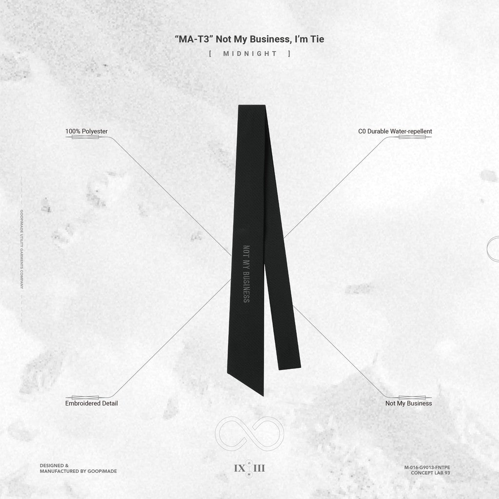 「MA-T3」 不關我的事，我只是個領帶 #午夜 [GOOPI-24AW-OCT-02]