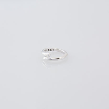 Semicircle Ring -Thin- #SILVER [XOR087]