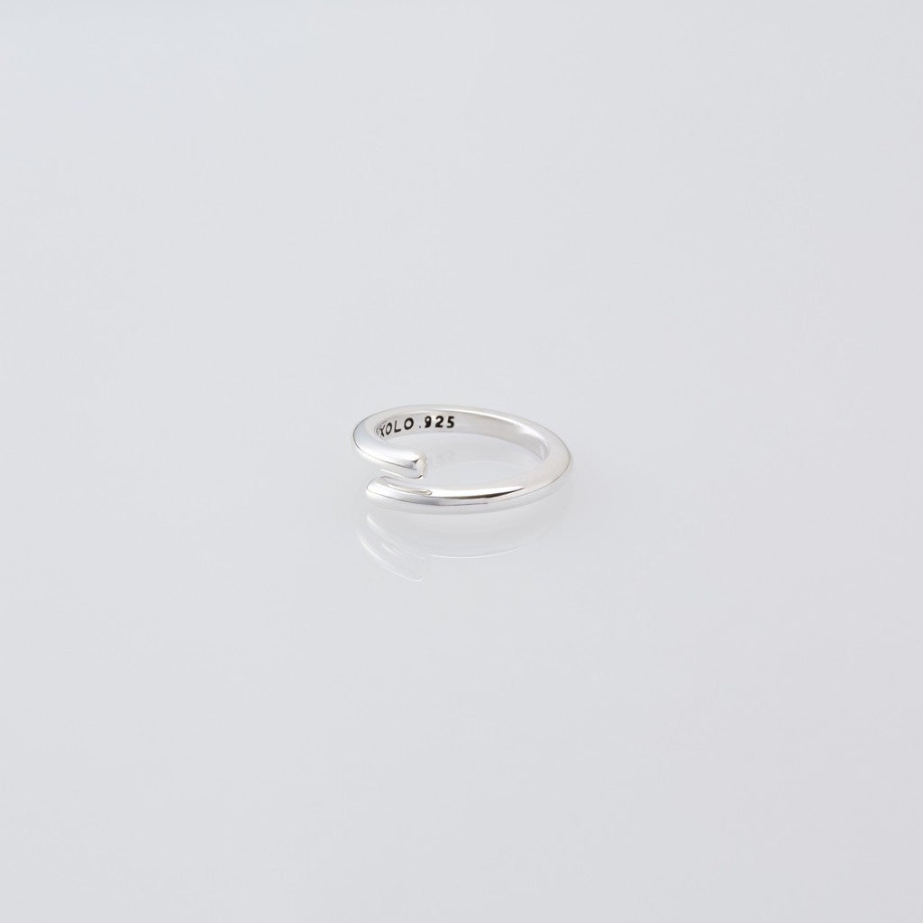 Semicircle Ring -Thin- #SILVER [XOR087] - cocorozashi 三重県四日市