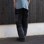 DAMAGE DOUBLEKNEE PANTS #BLACK [RP2528305]