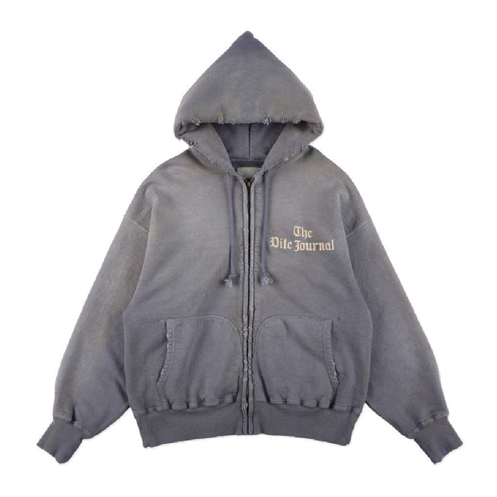 THE DITC JOURNAL ZIP HOODIE AGED #EGGPLANT [BW261-DJZH]