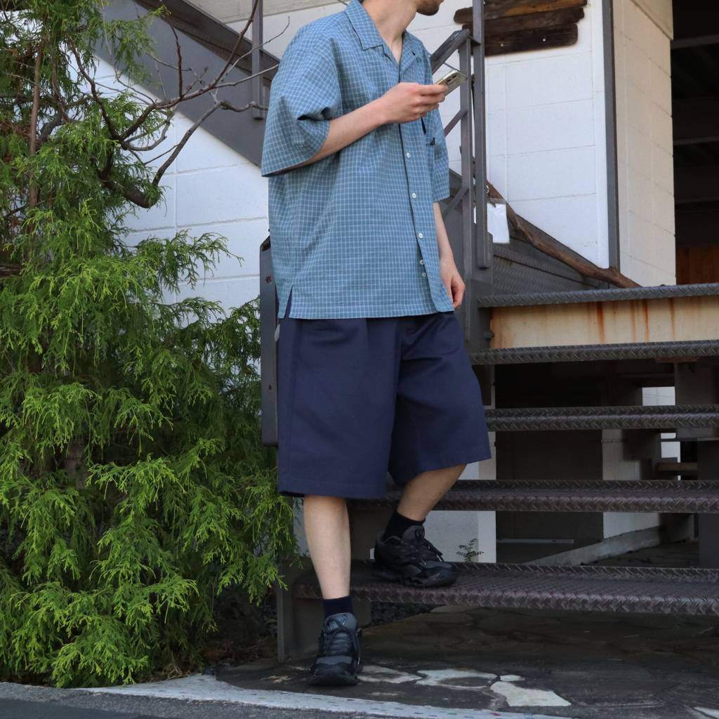 Dickies | Tuck Wide Shorts #Navy [SD26S-PT07] - cocorozashi 三重県