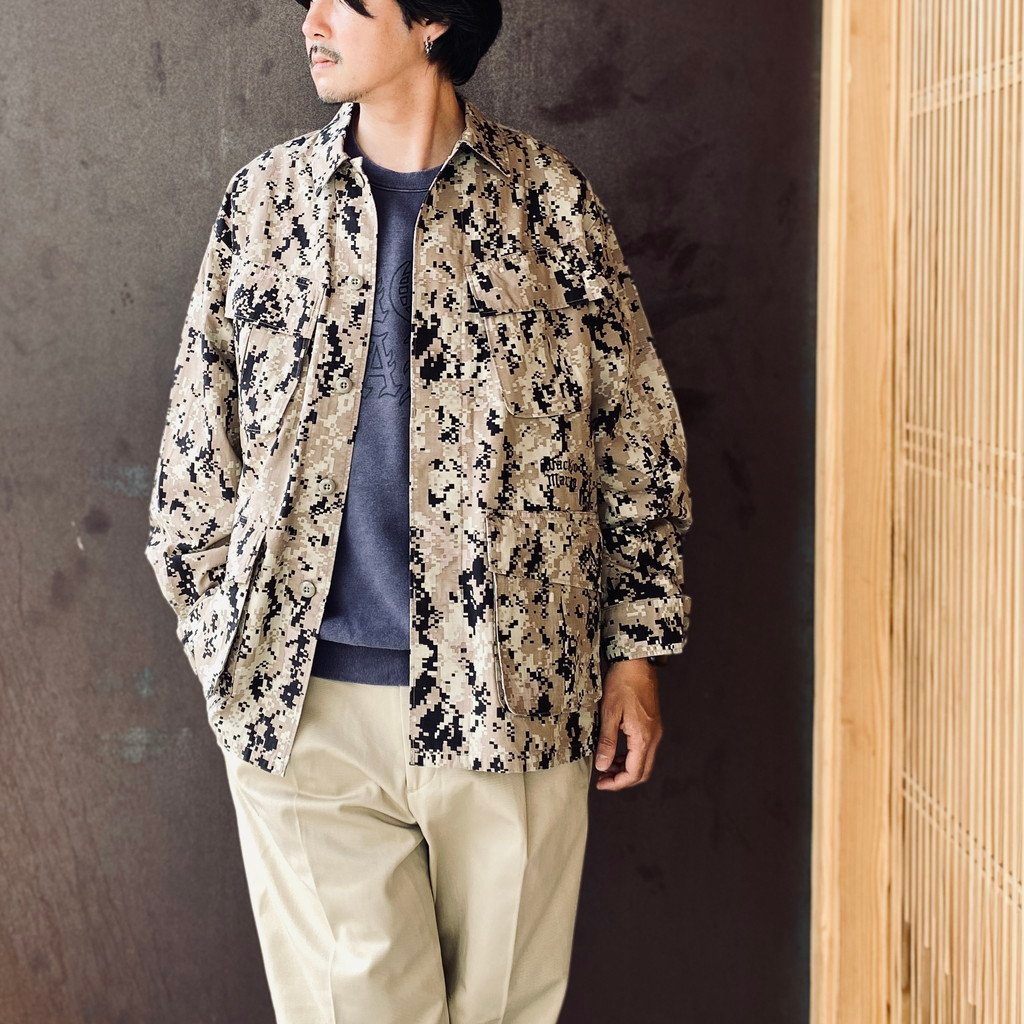 DIGITALCAMO FATIGUE JACKET #BEIGE [26FWE-WMO-ML03]