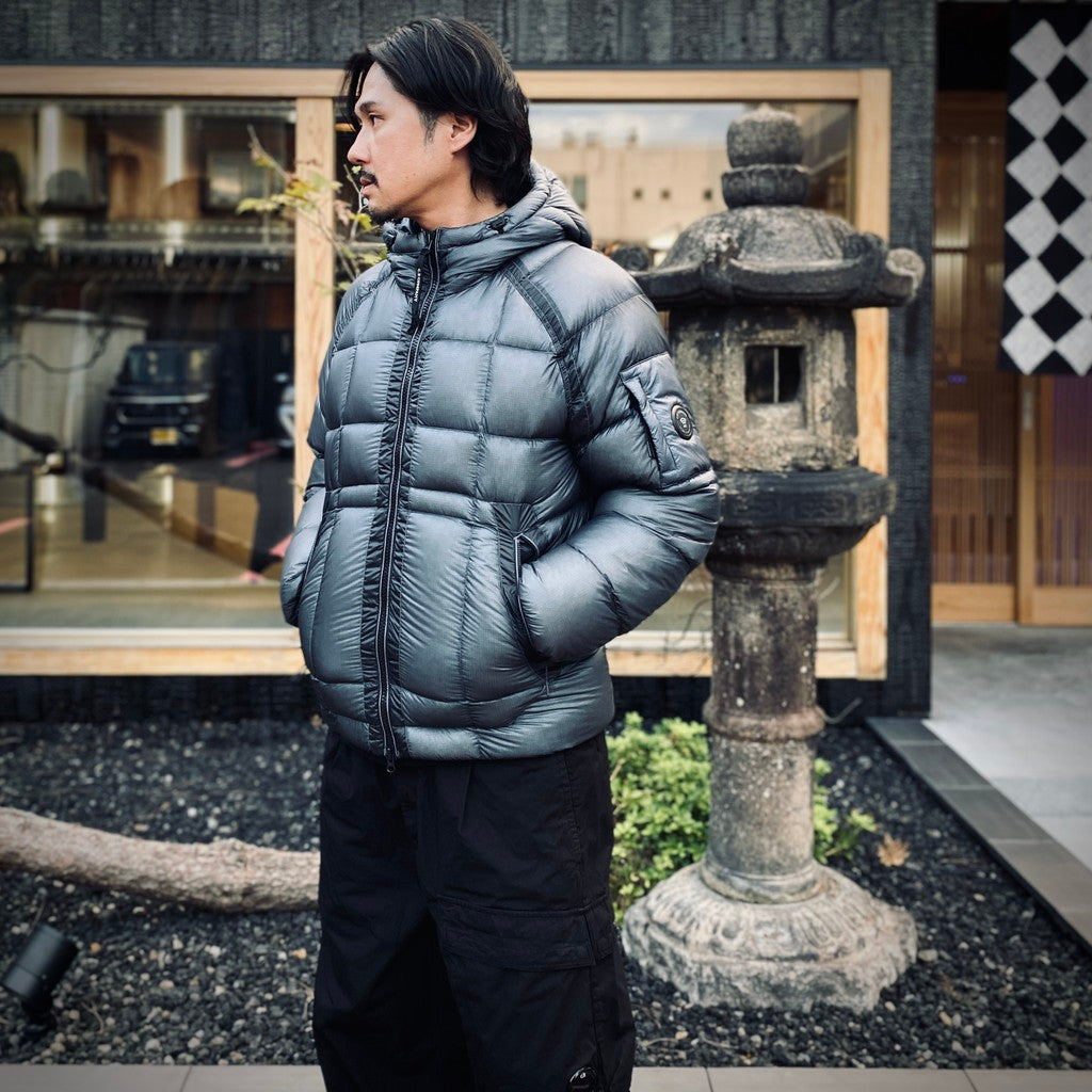 D.D. SHELL HOODED DOWN JACKET #871 ORION BLUE [21CMOW702A -26FWM]