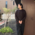 MIX MOHAIR CREW NECK SWEATER #BROWN [26FW-WMK-KN03]