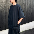 TECH SWEAT CREW S/S #INK BLACK [BE-51026]
