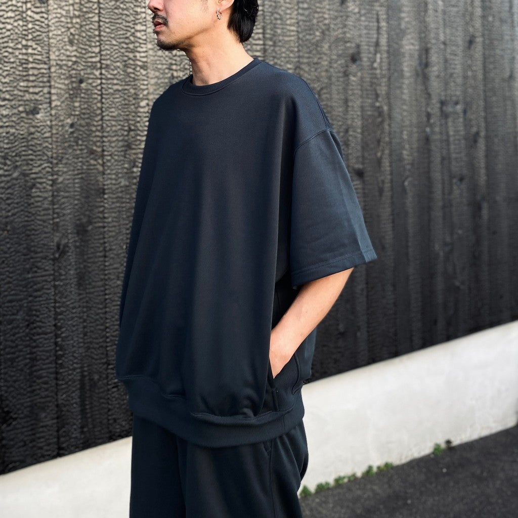 TECH SWEAT CREW S/S #INK BLACK [BE-51026]