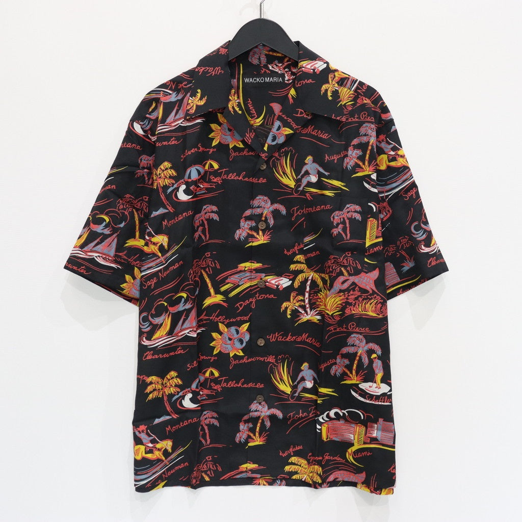 HAWAIIAN SHIRT S/S ( TYPE-2 ) #BLACK [25SS-WMS-HI02]
