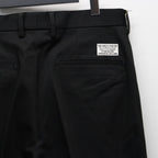 DOUBLE PLEATED CHINO TROUSERS ( TYPE-1 ) #BLACK [25FW-WMP-PT01]
