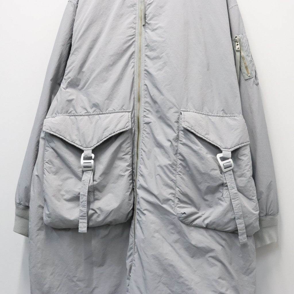 GARMENT DYE DOWN MA-1 LONG COAT 2.0 #GRAY [FST09262U0002]