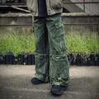 Slash Seam Twist Cargo Pants (PIGMENT DYED MOLESKIN) #OLIVE [M-P2-PT13]