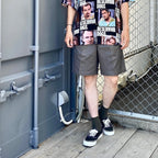 DOUBLE PLEATED CHINO SHORT TROUSERS #GRAY [24SS-WMP-PT12]