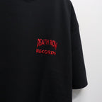DEATH ROW RECORDS | WASHED HEAVY WEIGHT CREW NECK T-SHIRT #BLACK [DEATHROW-WM-WT02]