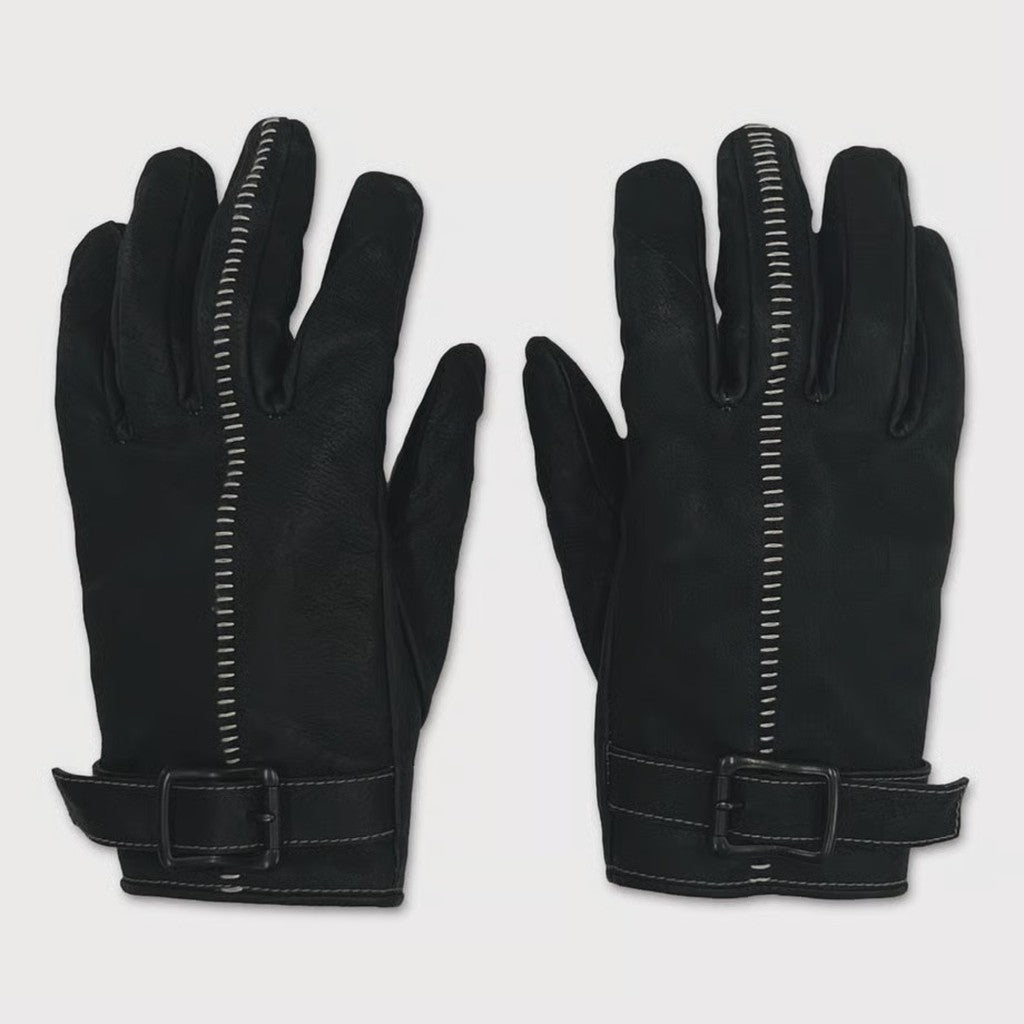 Artisan's Hand-stuffed (VEGETABLE TANNING PIG LEATHER) #BLACK [M-P4-AC2]