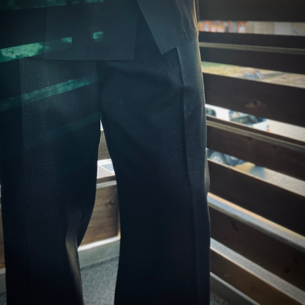 褶襉長褲（2 型）#黑色 [WMGP-WMP-TR05]