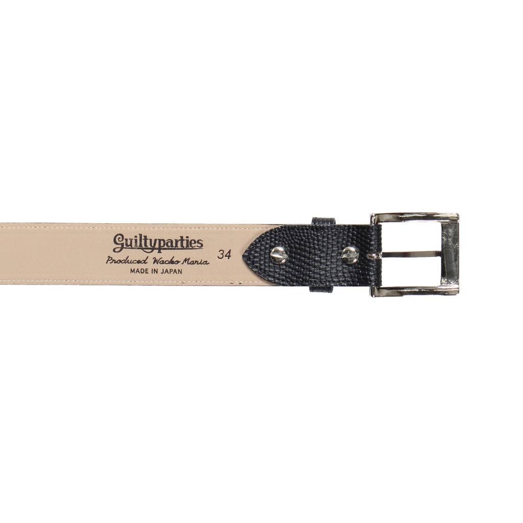 LEATHER BELT ( TYPE-2 ) #BLACK [WMGP-BL04]